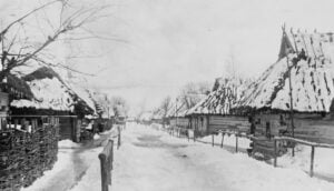 Село Мостище взимку 1917 року, Волинь.