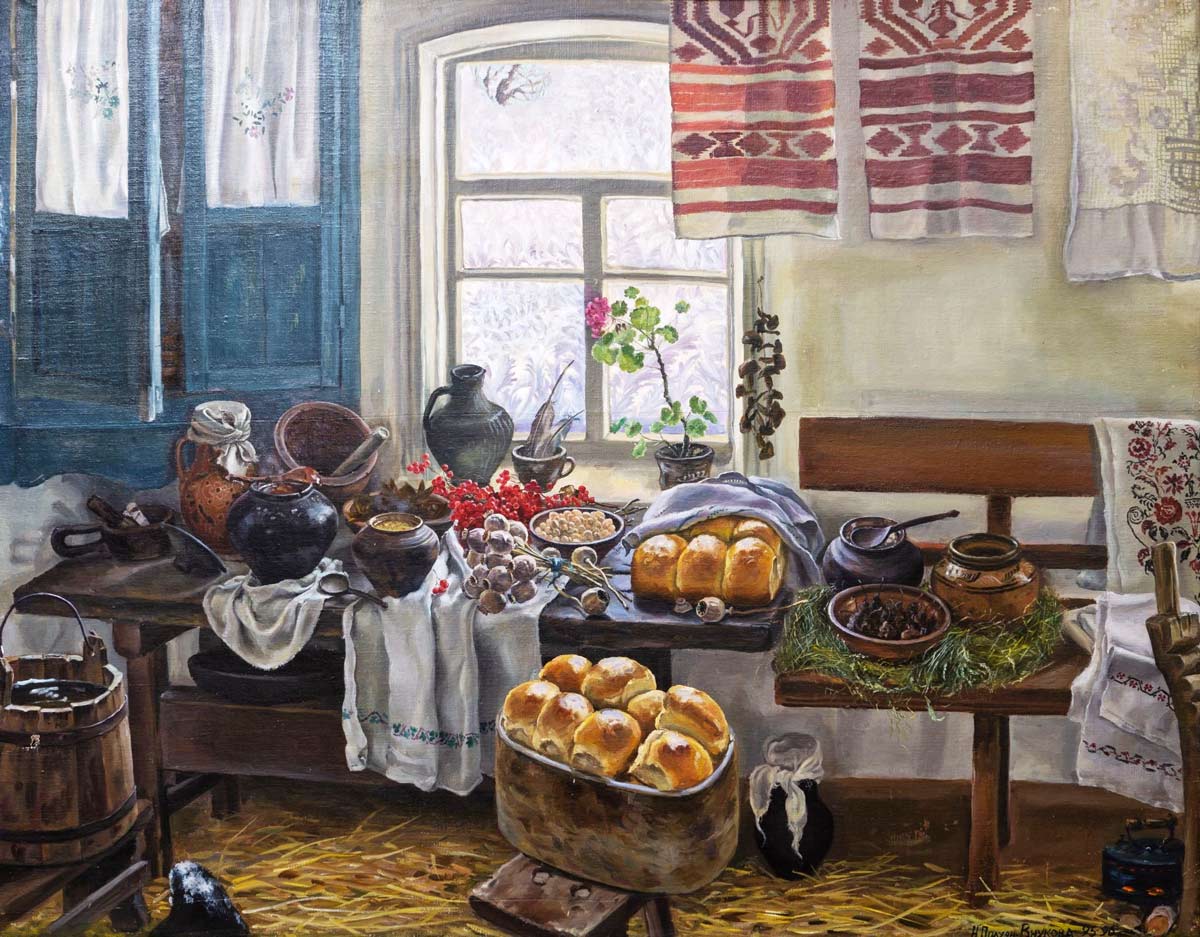 Надія Полуян-Внукова. У бабусі перед Різдвом, ворожіння на врожай, ворожіння на свята