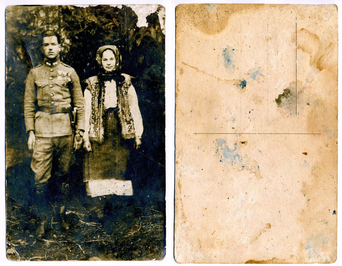 Григорій Петрійчук з дружиною. Приватна колекція Г.М.Т., воїна ЗСУ