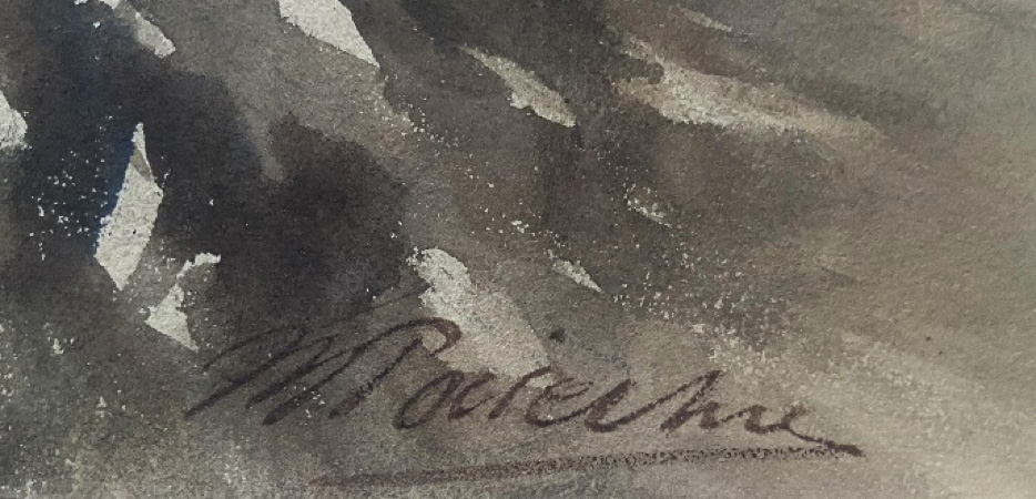 Підпис на рисунку «Старий єврей»