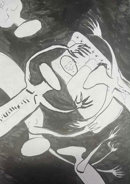 Малюнок “Khar daRakh” датований 10 березня 2024 року. З фондів Музею війни.