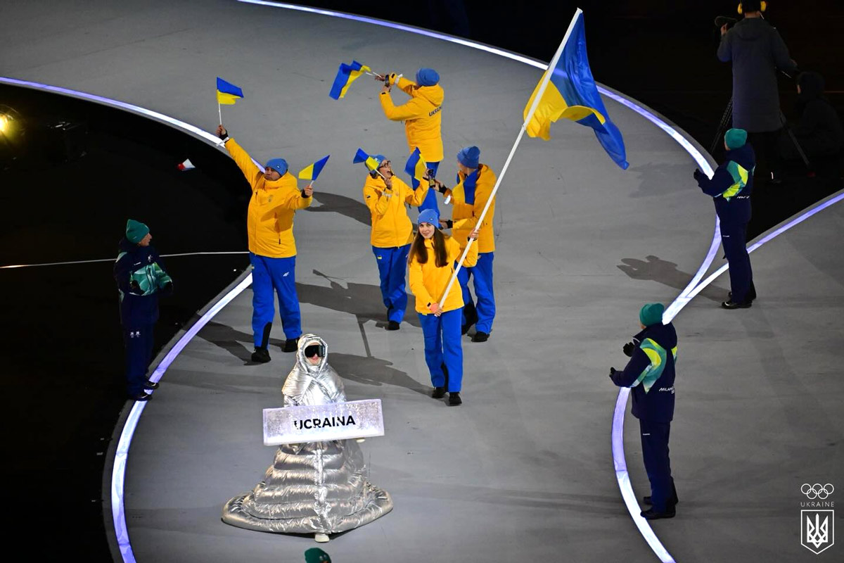Україна на церемонії відкриття ХХV зимових Олімпійських ігор у Мілані