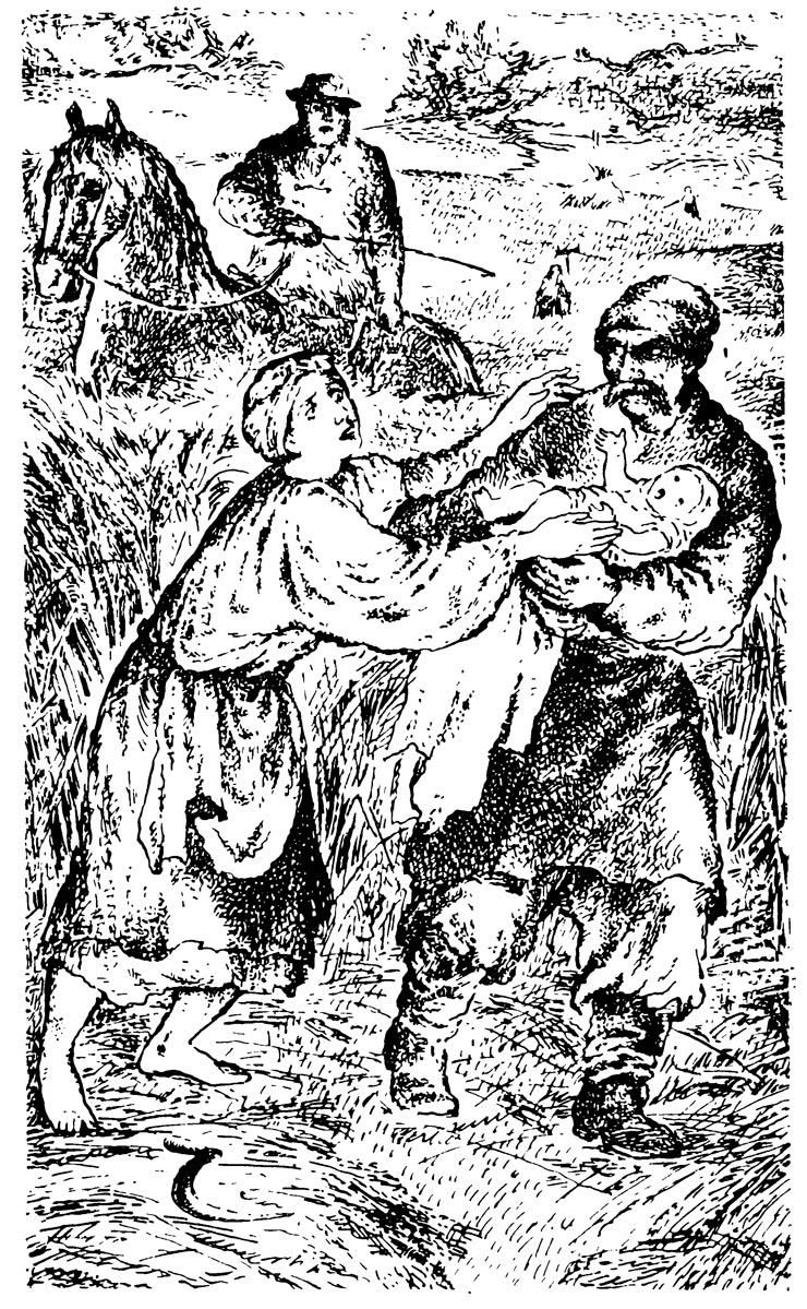 Ілюстрація В. А. Ульянової до оповідання «Горпина», 1986