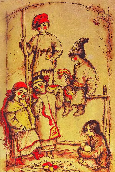 Іллюстрація до Шевченкового «На Великдень на соломі»