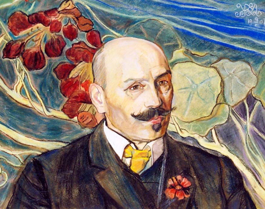 Пастельний портрет Коцюбинського у виконанні Михайла Жука, 1907