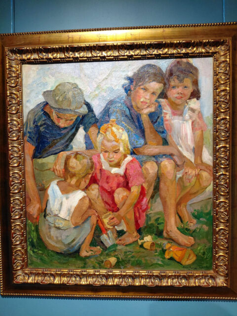 Анна Крюгер-Прахова. Діти. 1917.